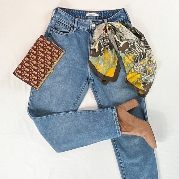 PACSUN Medium Wash Cropped Straight Leg MOM Jean, Size: 25 - Picture 3 of 10